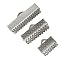 100pcs Top Quality Ribbon Crimp End 10mm Silver Plated Crimp Beads for Jewelry Making CF158-10