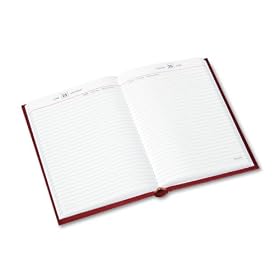 At-A-Glance Standard Diary 5 3/4 x 8 1/4 Inch Red Recycled Daily Reminder for 2009(SD38913)