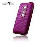 Produkt-Bild: PULSARplus TPU H&uuml;lle Case f&uuml;r HTC EVO 3D Silikon Tasche in purpurrot rot