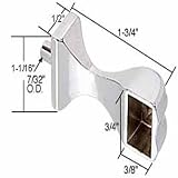 CRL Chrome Sliding Shower Door Towel Bar Bracket