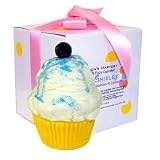 Cupcake Bath Bomb- Shirley - Blueberries and Lemon Cake