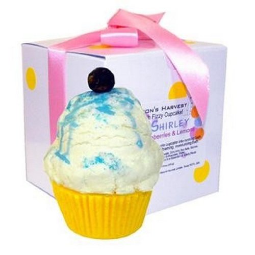 Detail image Cupcake Bath Bomb- Shirley - Blueberries and Lemon Cake