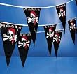pirate pennant - 100 feet long! great pirate party decoration!