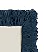 Easy Fit, Wrap Around NAVY BLUE Ruffled Elastic Solid Bed Skirt Fits both QUEEN, KING and CAL KING size bedding High Thread Count 14 inch fall Microfiber Dust Ruffle, Silky Soft & Wrinkle Free.