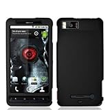 Black Rubberized Snap-On Hard Skin Case Cover for For Motorola Droid X2 MB8 ....