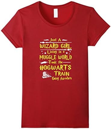 Women's Just A Wizard Girl Medium Cranberry