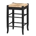 Rush Seat Barstool - Black (29")