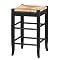 Rush Seat Barstool - Black (29")