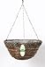 Gardman 35cm Sisal Rope And Fern Woven Hanging Basket