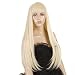 Longue perruque raides et de luxe | Blonds eau de Javel | Lady Gaga style fashion "Christina" perruque. Fringe doux