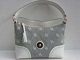 41Hfkn9dDIL. SL160  AUTHENTIC Dooney & Bourke Signature White Trim Medium Slouch Handbag BLACK