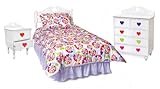 Room Magic Heart Throb Bedroom Set, White