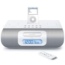 iLuv i177 Alarm Clock Speaker System for iPod (White)