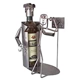 Eye Doctor or Optometrist Wine Bottle Holder H&K Steel Sculpture - 6173-LI