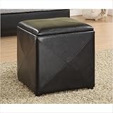 Offers collection of leather ottomans, modern ottomans, Square Black ...