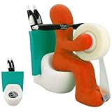 RICSB 'The Butt' Office Supply Station Desk Accessory Holder, Orange