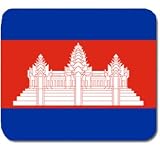 Cambodia Cambodian Flag Mousepad Mouse Pad Mat