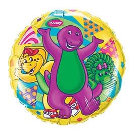Click here to buy Barney 18 Foil Balloon Toddler by BuyCostumes.