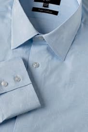 Autograph Pure Cotton Floral Jacquard Shirt [T11-0972A-S]