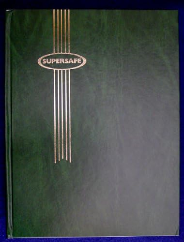 Stamp Album Stockbook by Supersafe 9" x 12" W 4/8 Green Stamp Album