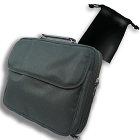 Durable Nylon Padded Notebook Carrying Case for COMPAQ Armada M300 / M700 / Presario 1700 and More 13-15 Inch Notebooks ***Includes Accessory Bag***