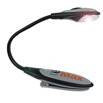 GTMax Black Flexible Clip On LED Book Light