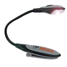 GTMax Black Flexible Clip On LED Book Light
