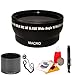52mm Wide Angle Lens Kit for Panasonic Lumix DMC-FZ150K, DMC-FZ150, DMC-FZ200, DMC-FZ200K, DMC-G5, DMC-G5K, DMC-G5KS, DMC-GH3, DMC-GH3K Digital Cameras. Includes: 0.45X Super Wide Angle (with Macro) High Definition Lens, Adapter Tube, Bonus Lens Cap Keeper, Lens Cleaning Pen & Cleaning Kit.