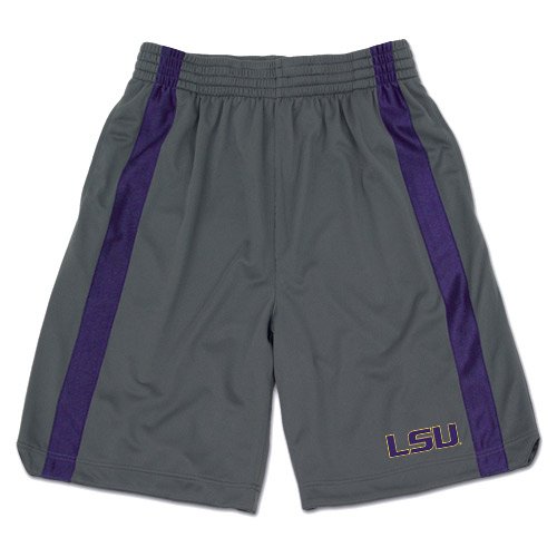 NCAA Men's Louisiana State Fightin Tigers Essential Workout Short, Purple, Medium