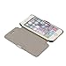 MTRONX Phone Case for Apple iPhone 6, iPhone 6s, Magnetic Ultra Folio Flip Slim Leather Twill Case Cover Pouch - Gray(MG-GY)