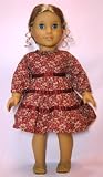 Burgundy Floral Dress. Fits 18