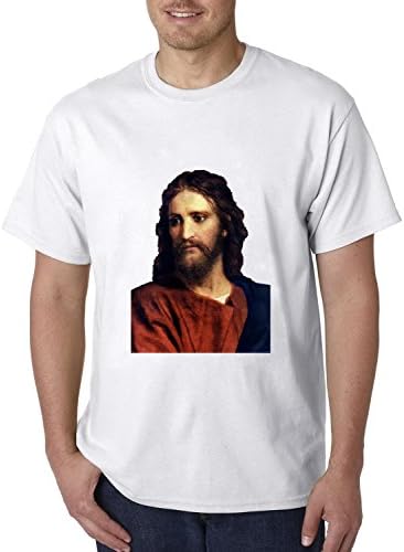 Li Quan Fa Jesus Painting Impact Vintage Digital Blouse Cute Short Sleeve Mens T-shirt Size M