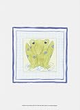 Frog with Plaid III by Megan Meagher poster print,9.5 in. x 13 in.