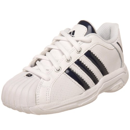 adidas Infant/Toddler Superstar 2G Ultra Basketball Shoe,White/Indigo/White,2 M US Infant