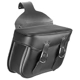 Auburn Leather 30-8005-04 Phoenix Chubby Premium Leather Plain Detach Throw-Over Saddlebag - Pair