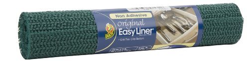 Duck 1135234 Non-Adhesive Select Easy Shelf Liner, Hunter Green, 12-Inch Wide 5-Feet Long