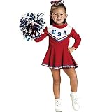 41HgB2qzi2L. SL160  Red Cheerleader Costume: Toddlers Size 2T 4T