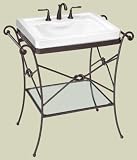 St. Thomas Creations 5024.431.97 Granada Lavatory Stand, Oil Rubbed Bronze Finish