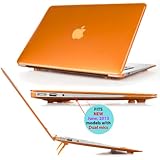 iPearl mCover Hard Shell Cover Case with FREE keyboard cover for 13.3-inch Apple MacBook Air A1369 & A1466 - ORANGE
