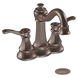 IMAGE OF Moen 6301ORB Vestige Two-Handle Lavatory Faucet with Drain Assembly, Oil Rubbed Bronze