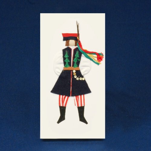 Cloth Figure Greeting Card - Krakow, Male
