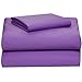 OCM Grape Cotton Blend 3-Piece Twin XL Sheet Set for College Dorm Residence Hall Extra Large Twin Bed Mattress