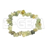 Stretch bracelet made of genuine quartz gemstone
