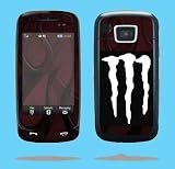 Cell Phone MONSTER Energy -WHITE Vinyl Sticker/Decal (1.25" X 2.5" Graphic fits most cell phones)