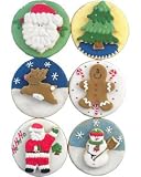 Beautiful Cookies Organic Party Favors-Christmas 3D Organic Cookies Cookies, 8 Cookies