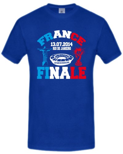 FRANKREICH FAN SHIRT – RIO DE JANEIRO FINALE 13.07.2014 3353(K-B) Gr. 134/146