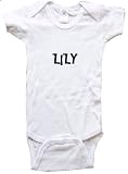 LILY / Hurry Up - Name-series - White or Pink Onesie / Baby T-shirt
