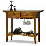 Mission Russet Wine Table - 10-20 Bottles (Russet) (30"H x 36"W x 13"D)