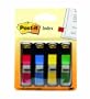 Post-it Small Flags in Dispensers, Four Colors, 35 per Color, 4 Dispensers per Pack (683-4 )