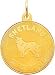 image 0 - 14K Gold Shetland Sheepdog Disc Charm